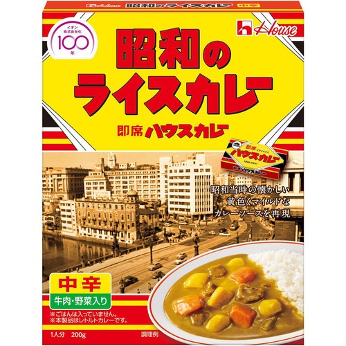 ハウス食品 昭和のライスカレー 中辛 1人前 200g