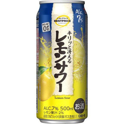 レモンサワー 500ml トップバリュベストプライス Green Beans