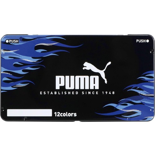 クツワ PUMA 色鉛筆(12色)缶ケース入 PM557