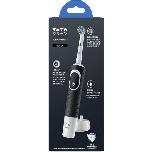 P&G オーラルB すみずみクリーン マルチアクション ブラック 1本 Green