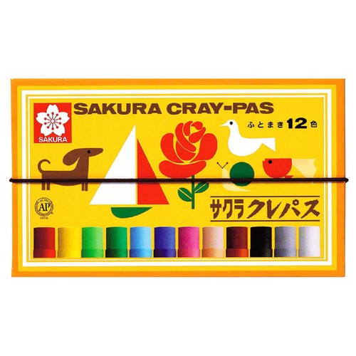 サクラクレパス クレパス 太巻 12色 12本 Green Beans | グリーン