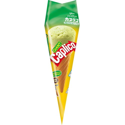 江崎グリコ ジャイアントカプリコメロンクリームソーダ 1本入 Green
