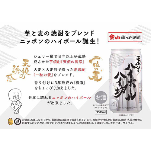 【7%】 西酒造 ニッポンのハイボール ハイ坊 350ml