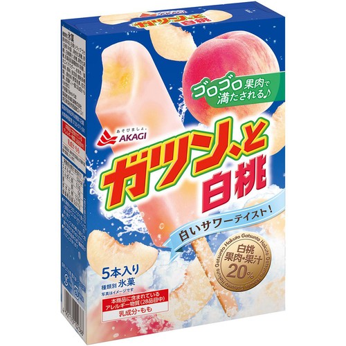 赤城乳業 ガツン、と白桃 58ml x 5本(290ml)