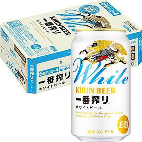 5%】 キリン 一番搾りホワイトビール 1ケース 350ml x 24本 Green