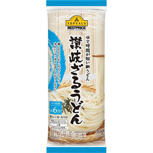 讃岐ざるうどん 100g x 5束 トップバリュベストプライス