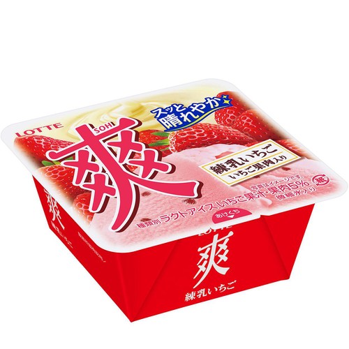 ロッテ 爽 練乳いちご 185ml Green Beans | グリーンビーンズ by AEON