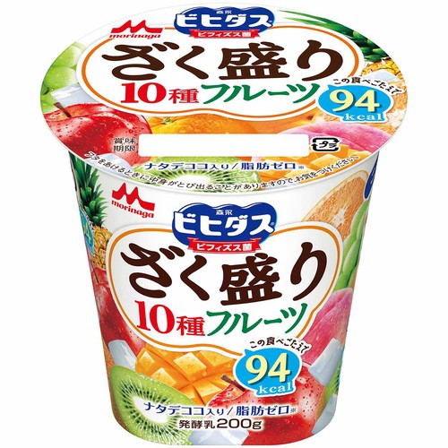 森永乳業 ビヒダスヨーグルト ざく盛りフルーツ  200g