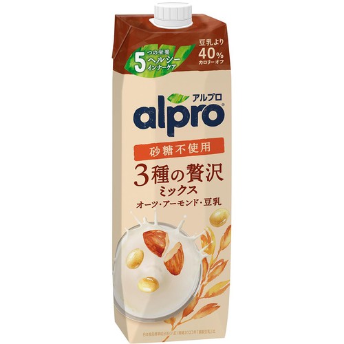 ダノン アルプロ 3種の贅沢ミックス 砂糖不使用 1000ml