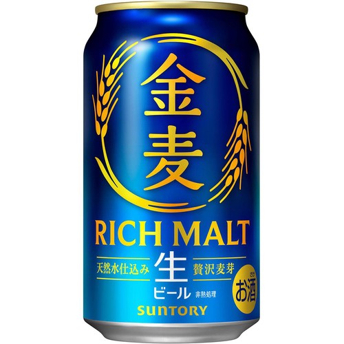 【5.5%】 サントリー 金麦 1ケース 350ml x 24本