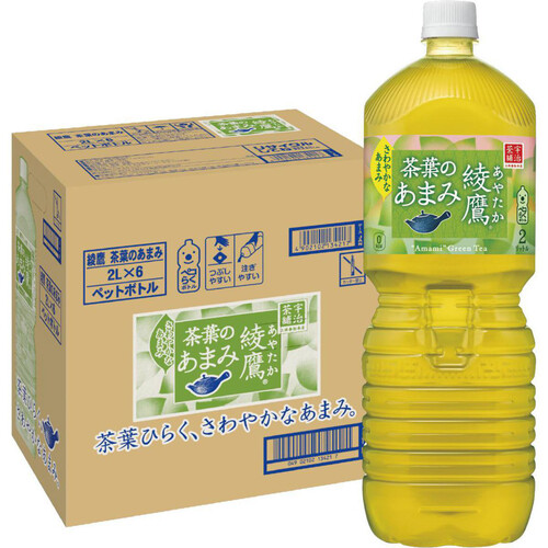 コカ・コーラ 綾鷹茶葉のあまみ 1ケース 2000ml x 6本 Green Beans