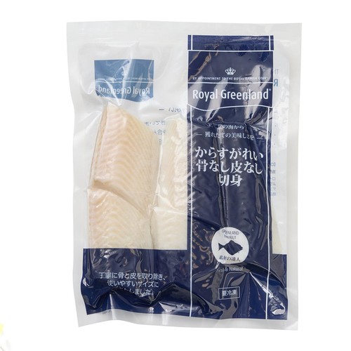 【冷凍】 からすがれい 骨なし皮なし切身 60g x 5切