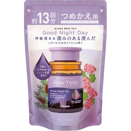 バスクリン アーユルタイム グッドナイトデイ つめかえ用 520g