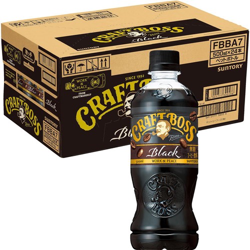 サントリー クラフトボス ブラック 1ケース 500ml x 24本 Green Beans