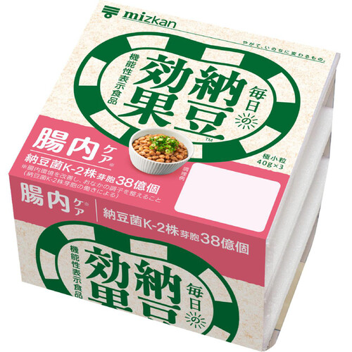 ミツカン 納豆効果 腸内ケア 40g x 3個