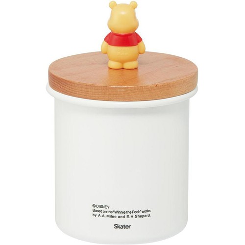 スケーター くまのプーさん マスコット付キャニスター 1個 Green Beans