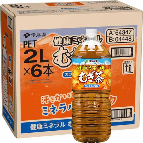 伊藤園 健康ミネラルむぎ茶 1ケース 2000ml x 6本