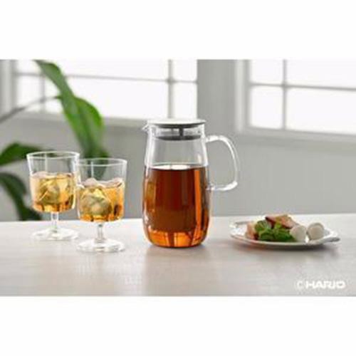 HARIO(ハリオ) レンジでかんたん麦茶ポット むぎちゃん 1000mL ホワイト XMP-1000-W