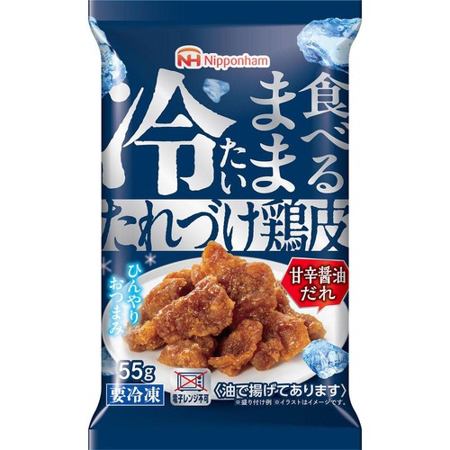 日本ハム たれづけ鶏皮 甘辛醤油だれ【冷凍】 55g