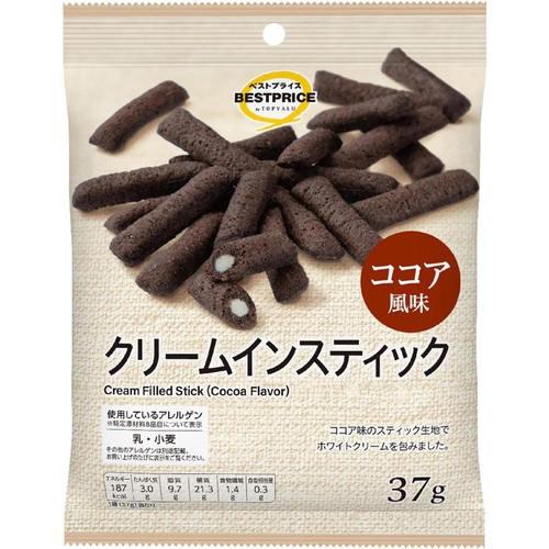クリームインスティック ココア風味 37g トップバリュベストプライス