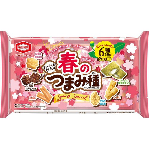亀田製菓 春のつまみ種 6袋入 90g