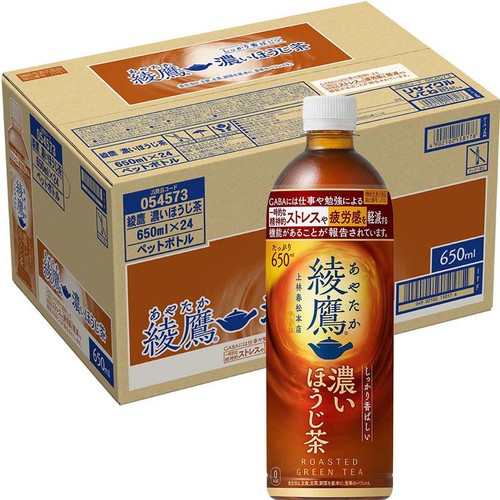 コカ・コーラ 綾鷹 濃いほうじ茶 1ケース 650ml x 24本 Green Beans
