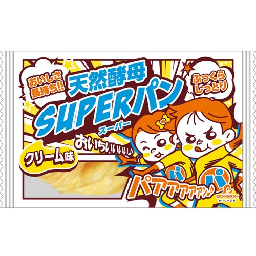 ボンボン製菓 天然酵母SUPERパン クリーム味 1個