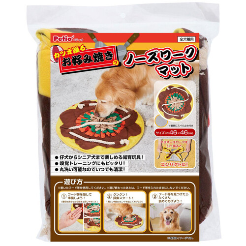 【ペット用】 ペティオ カツオ踊るお好み焼きのノーズワークマット 全犬種用 1個