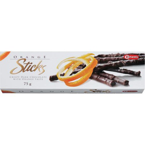 カーレッティー オレンジスティックチョコ 75g