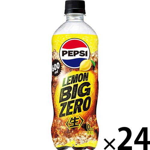 サントリー ペプシ＜生＞ BIG ZERO LEMON 1ケース 600ml x 24本 Green