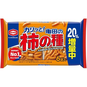 亀田製菓 亀田の柿の種 増量 6袋入 216g Green Beans | グリーン