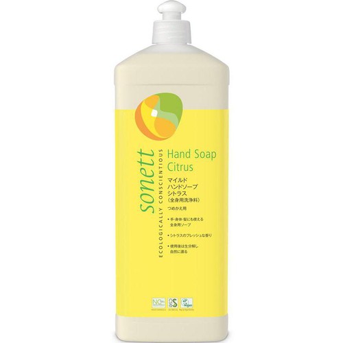 ソネット マイルドハンドソープ シトラス つめかえ用 1L