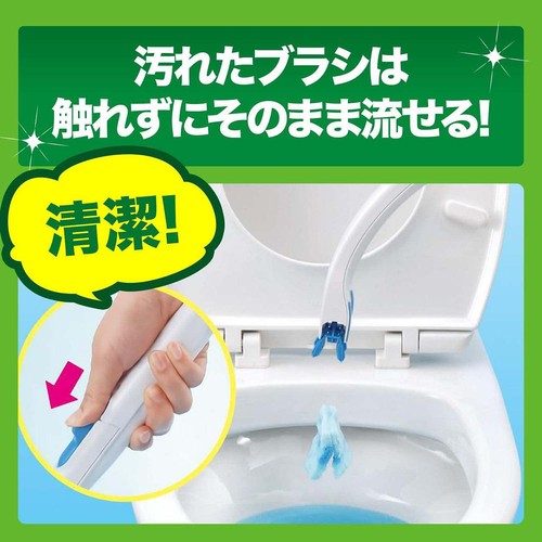 ジョンソン スクラビングバブル 流せるトイレブラシ フローラルソープの香り 本体+付替4コ入り
