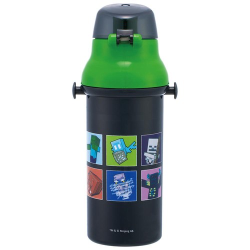 マインクラフト 直飲みプラワンタッチボトル PSB5SAN Green Beans