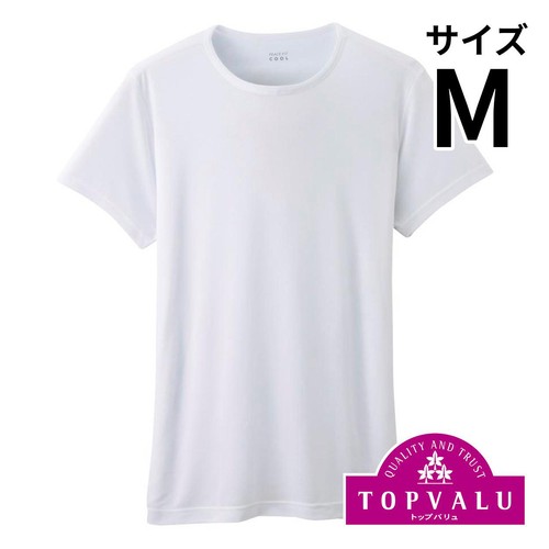 PEACE FIT(ピースフィット) COOL 半袖クルーネックシャツ 紳士 シロ M トップバリュ