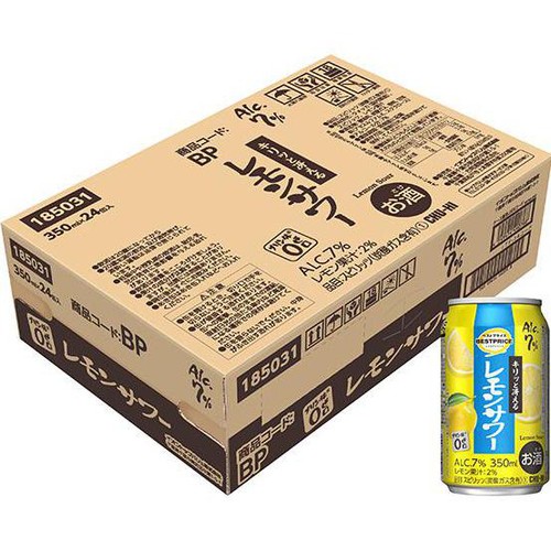 レモンサワー 1ケース 350ml x 24本 トップバリュベストプライス
