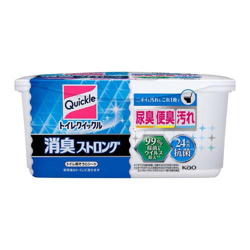 花王 トイレクイックル 消臭ストロング 容器入 10枚