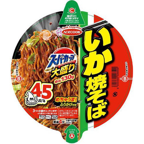 エースコック スーパーカップ大盛り いか焼そば 166g