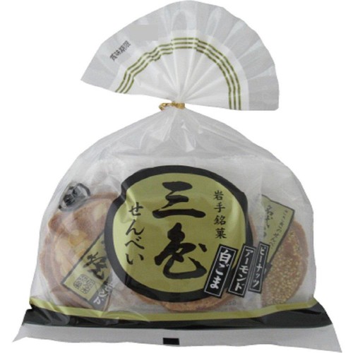 佐々木 名代三色せんべい 6枚入