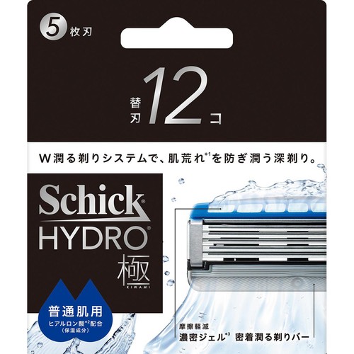シック ハイドロ極 普通肌用 5枚刃 替刃 12コ入