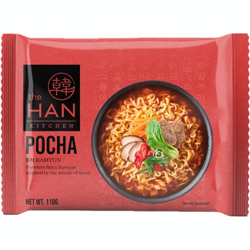 HTS JAPAN株式会社 The Han Kitchen ポチャラーメンマルチパック 118g x 4食入