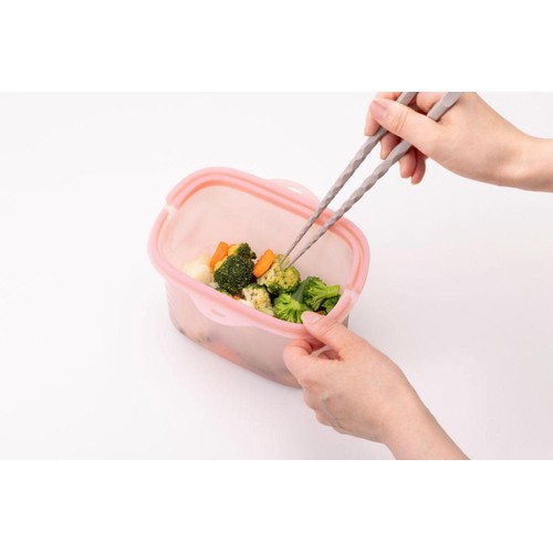 貝印 しっかり口が開くマルチシリコーンバッグ 1000ml オールドラズベリー
