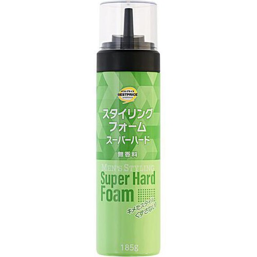 メンズスタイリングフォーム スーパーハード 無香料 185g トップバリュベストプライス