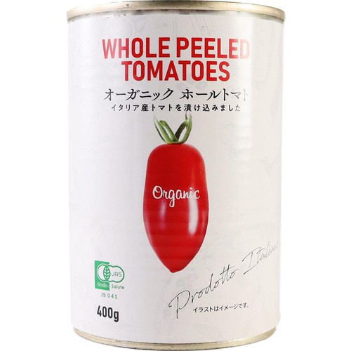 トマト ロッソガルガーノ オーガニックホールトマト 400g Green Beans