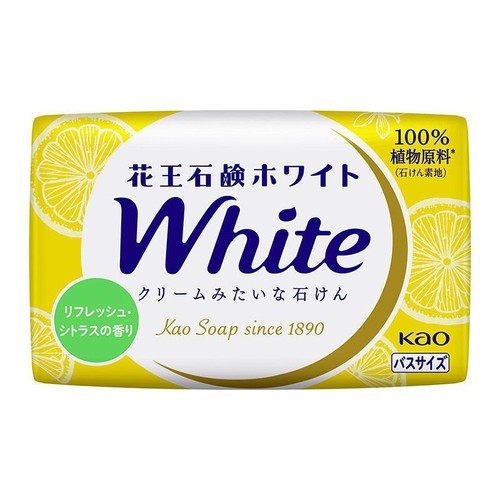 花王 石鹸ホワイト リフレッシュシトラスの香り バスサイズ 130g x 3個