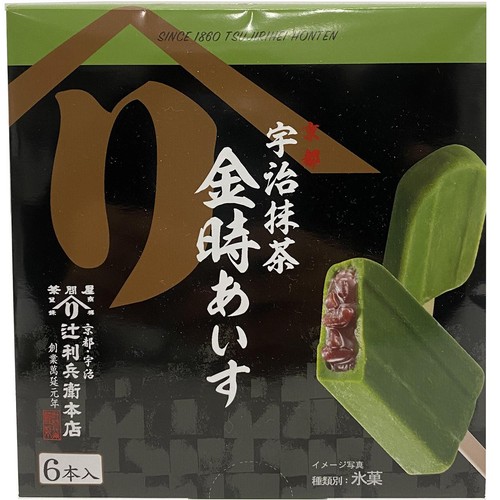食いしんぼうリス☆抹茶どんぐり 辻利兵衛本店 宇治抹茶 金時あいす 55ml x 6本入 Green Beans