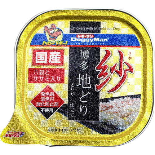 【ペット用】 ドギーマンハヤシ 国産紗 博多地どり六穀とササミ入り 100g