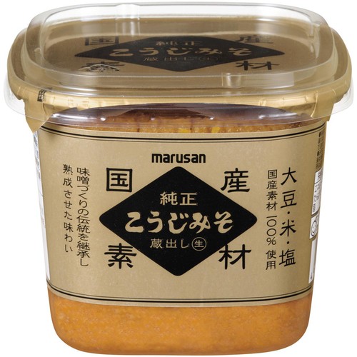 マルサンアイ 国産 純正こうじみそ 蔵出し生 500g