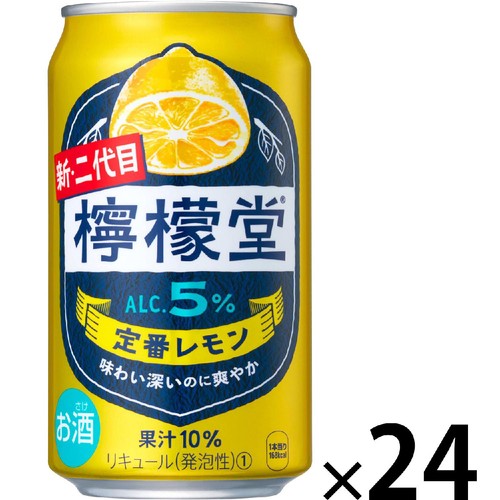 5%】 コカ・コーラ 檸檬堂 定番レモン 1ケース 350ml x 24本 Green