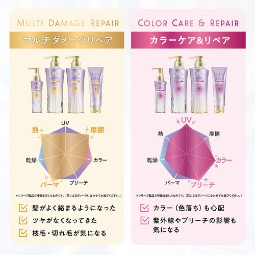 ユニリーバ ラックス スーパーリッチクリスタル カラーケア&リペア シャンプー つめかえ用 600g
